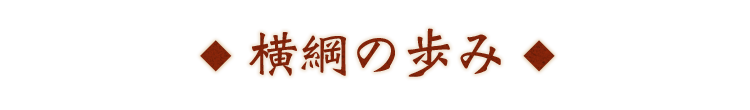 横綱の歩み